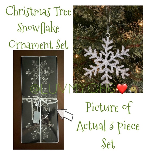 Other - Christmas Tree Snowflake Ornament Set